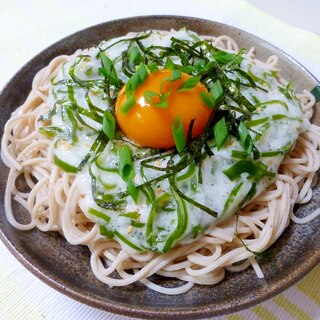 冷やしとろろ昆布蕎麦